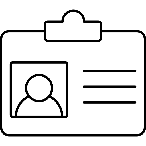 Icône carte d'identité